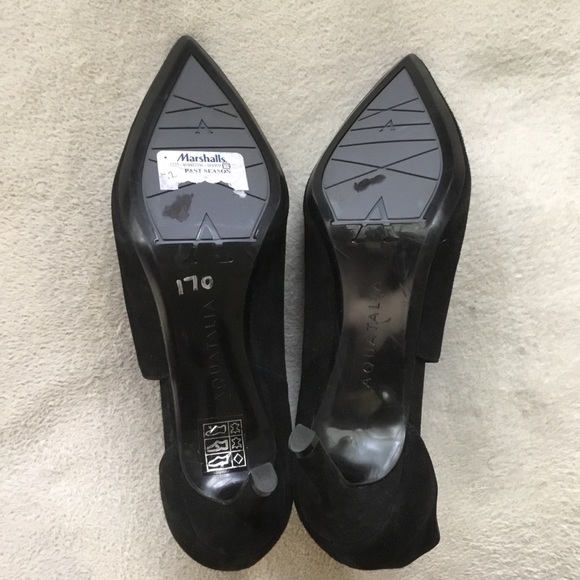 New Aquatalia black suede open sided booties 8.5 - Picture 11 of 11